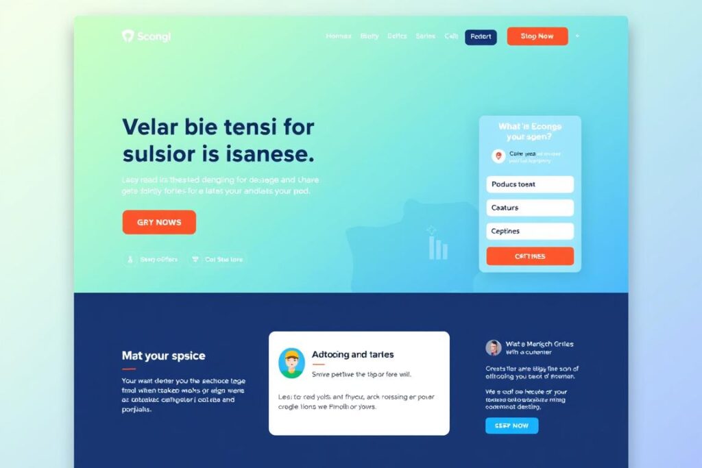 design de landing pages