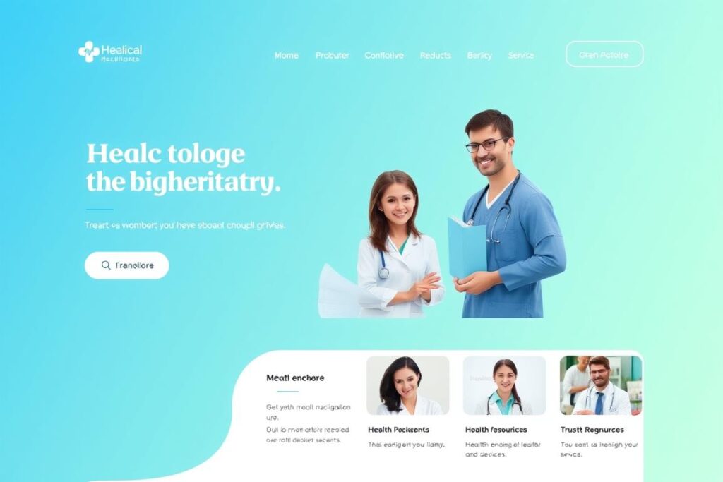 design de websites para área da saúde