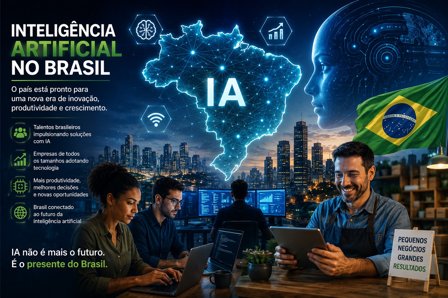 Inteligência artificial no Brasil e crescimento da adoção de IA